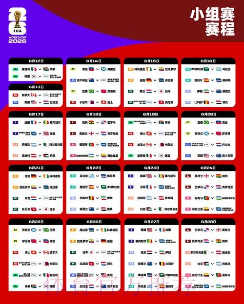 2026世界杯赛程实时更新高清直播免费观看